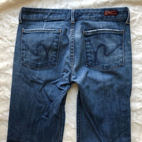 Citizens Of Humanity Faye Wide Leg Mid Rise Denim Jeans - Women’s 28 - Picture 5 of 11